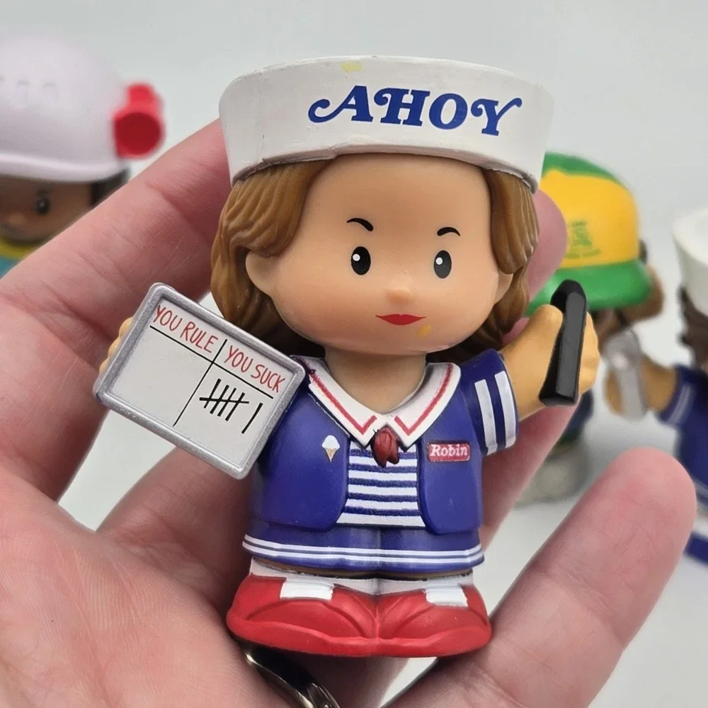 Little People Stranger Things Scoops Ahoy Set Robin & Steve Collector Figures